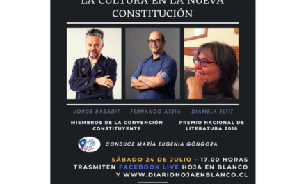 Corporación Hoja en Blanco invita al conversatorio “La Cultura en la Nueva Constitución”